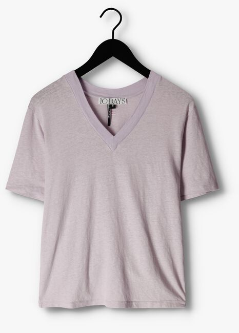 10DAYS T-shirt THE V-NECK TEE en violet - large