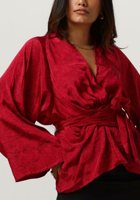 SISSEL EDELBO Blouse CLAIRE TOP en rouge - large