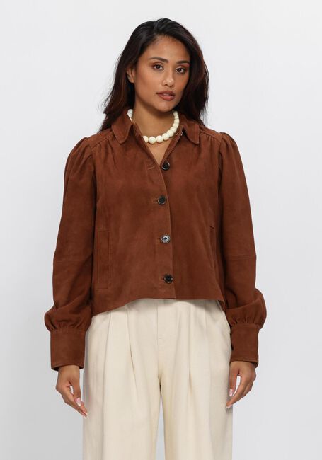 DANTE6 Jack MICAIAH CROPPED SUEDE JACKET en marron - large