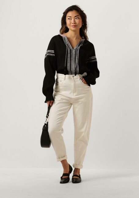 SCOTCH & SODA BALLOON SLEEVE EMBROIDERY TOP Blouses en noir - large