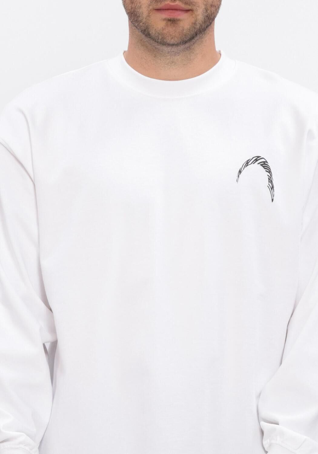 WOODBIRD T-shirt WBBEAM LS WARP TEE en blanc - large