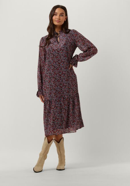 Paarse CATWALK JUNKIE Midi jurk DR RIVER FLOWER - large