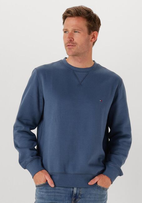 Blauwe TOMMY HILFIGER Sweater ESS SEASONAL FLEECE CREWNECK - large
