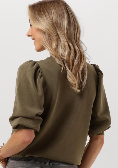 Groene SELECTED FEMME Trui SLFTENNY 3/4 SWEAT TOP - large