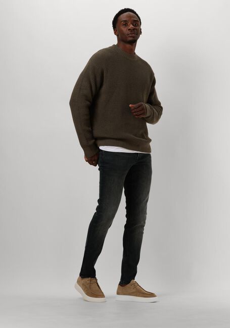CALVIN KLEIN Pull CHUNKY TEXTURE SWEATER en marron - large