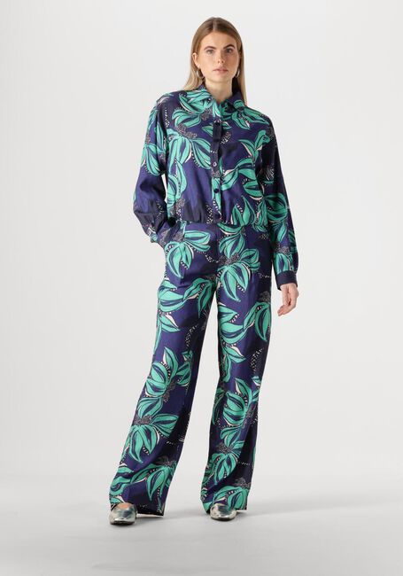 Blauwe POM AMSTERDAM Wijde broek PANTS - DELICACY GREEN - large