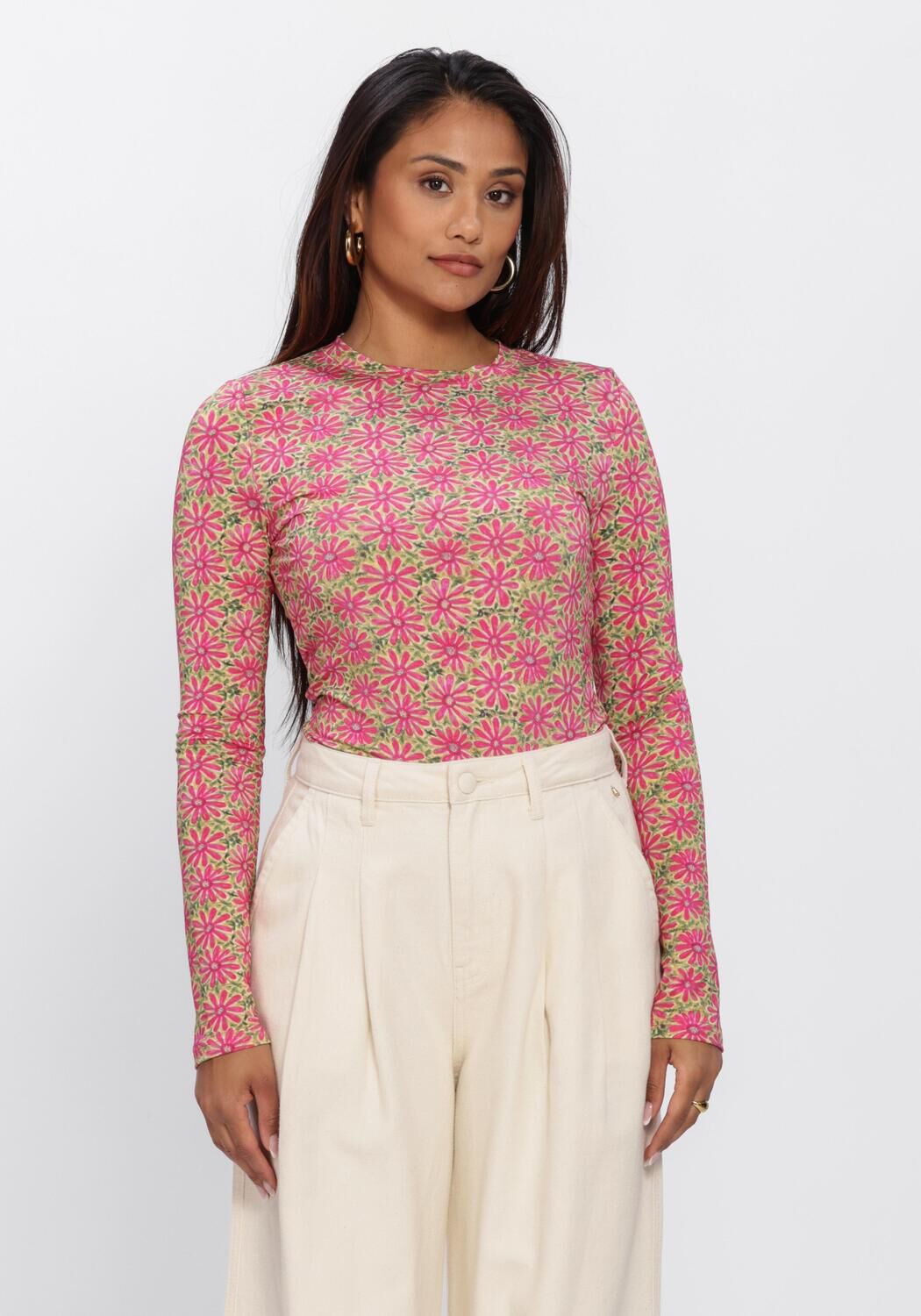 YDENCE Haut TOP CHRISTINE en rose - large