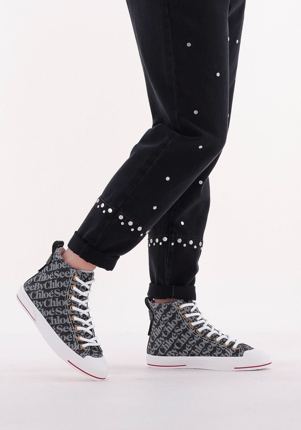 SEE BY CHLO&Eacute; Baskets montantes ARYANA en gris - large