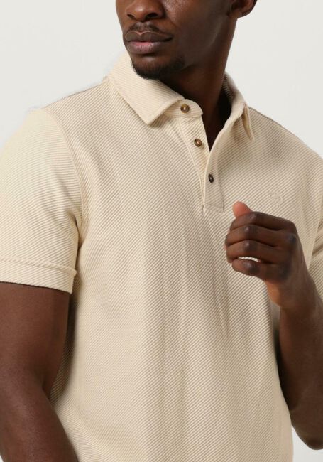 CAST IRON Polo SHORT SLEEVE POLO TWILL en beige - large