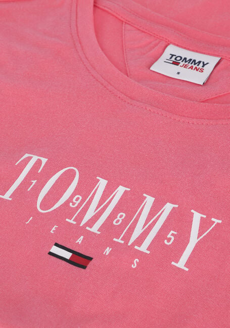 TOMMY JEANS T-shirt TJW SKINNY ESSENTIAL LOGO 1 SS en rose - large
