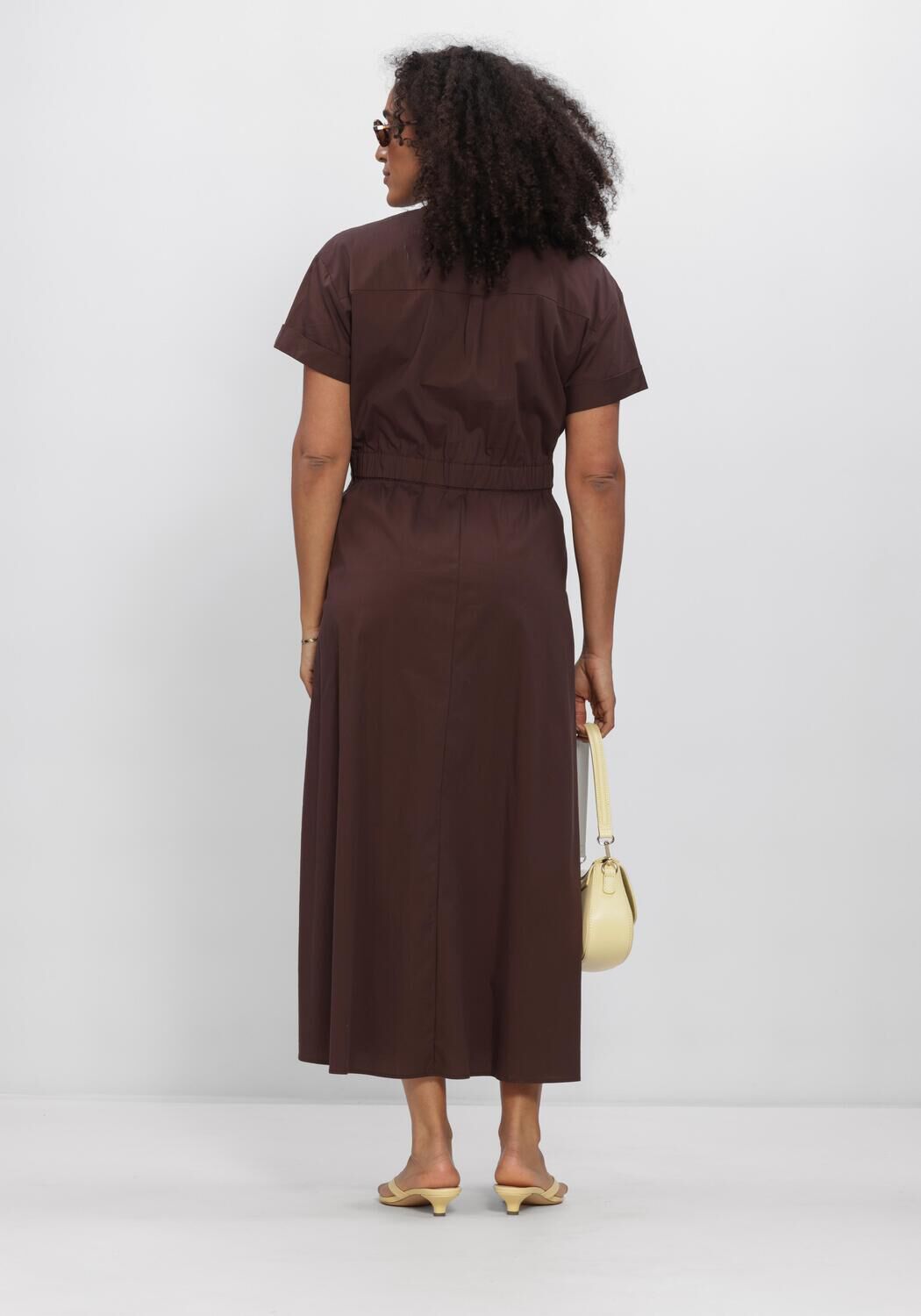 CO'COUTURE Robe midi ELARACC WRAP SS DRESS en marron - large