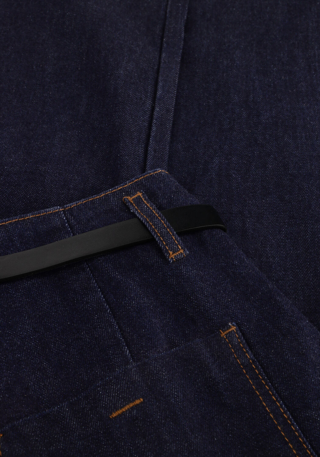 WITHBLACK Pantalon large WBLMILA HW WIDE DENIM PANT Bleu fonc&eacute; - large