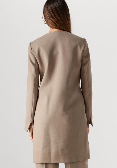 VANILIA Blazer LONG VISCOSE en taupe - large