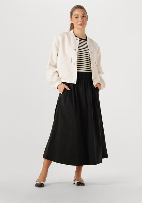 Zwarte NEO NOIR Midirok YARA POPLIN SKIRT - large