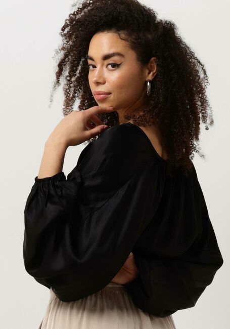 RESORT FINEST SATIN BALLOON BLOUSE Blouses en noir - large
