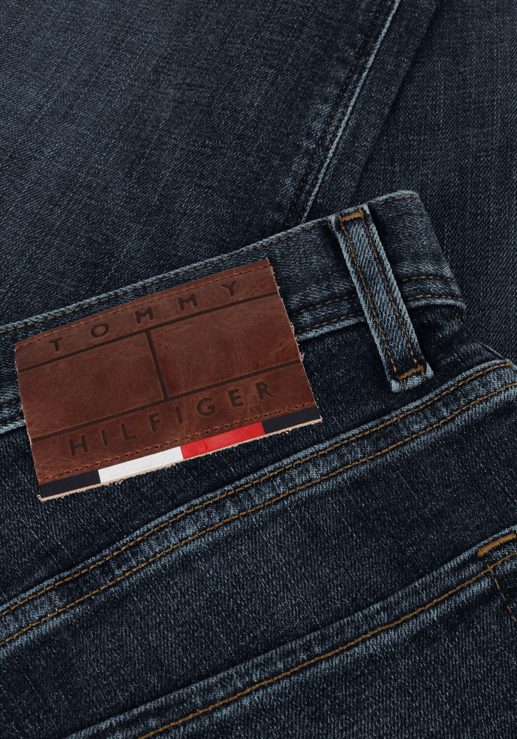 Donkerblauwe TOMMY HILFIGER Slim fit jeans SLIM BLEECKER PSTR TINO IND - large