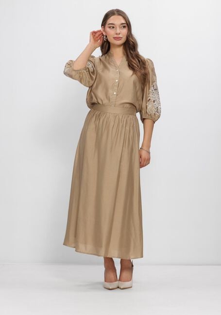 NUKUS ROSIE BLOUSE EMBRODERY Blouses en camel - large