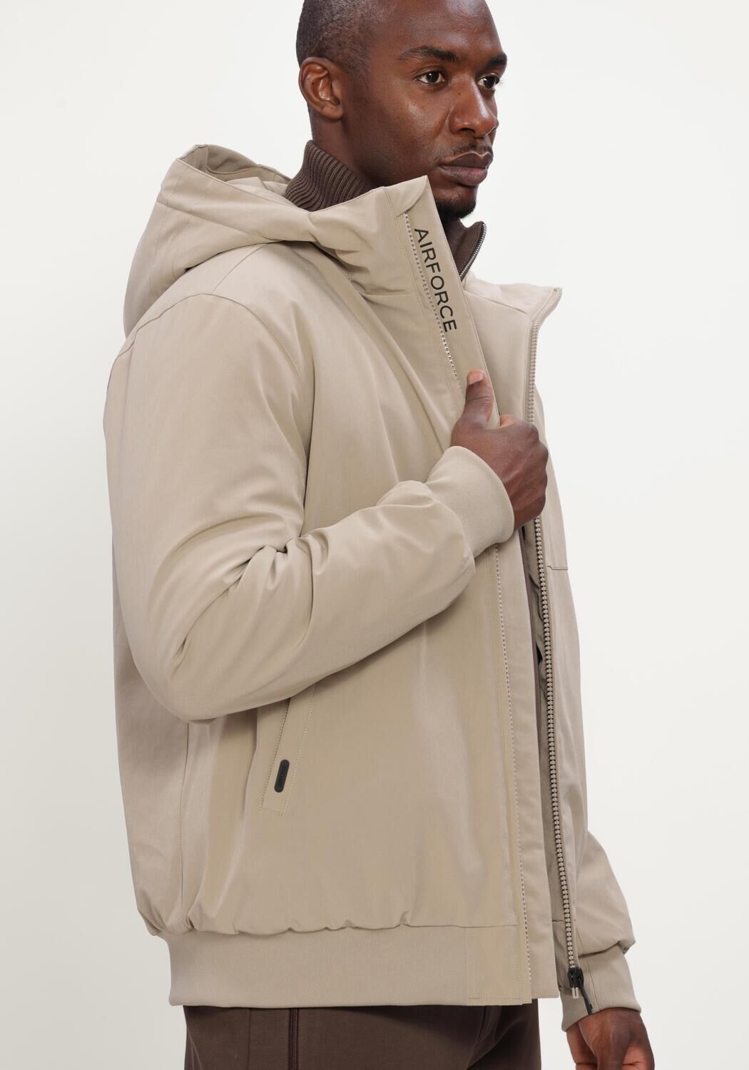 Beige AIRFORCE Jack PADDED BOMBER - large