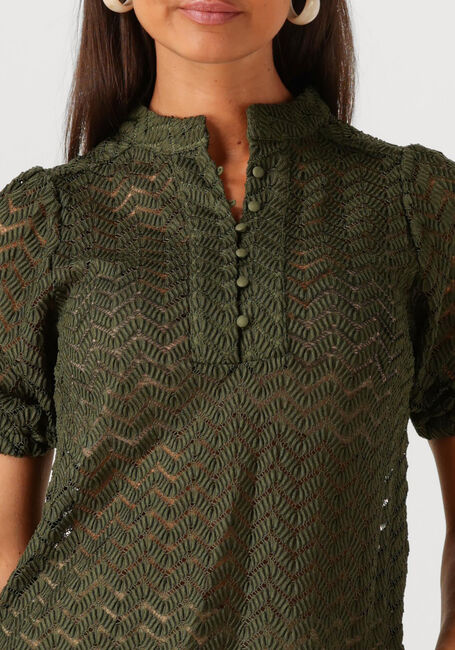 Donkergroene MINUS  JEVA HALF SLEEVE BLOUSE - large
