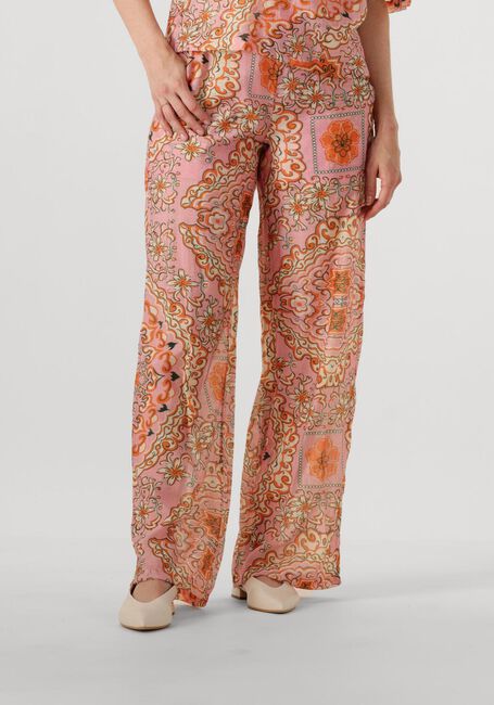OBJECT Pantalon large OBJHOLLY HW PANT 138 en orange - large