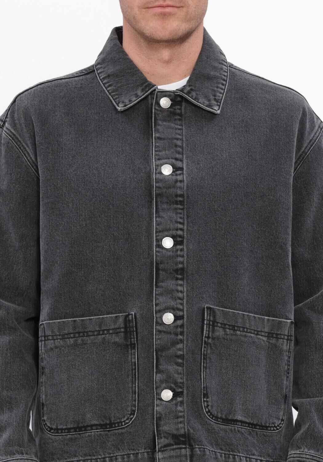 Zwarte RESTER&Ouml;DS  RTNATHAN OVERSHIRT - large