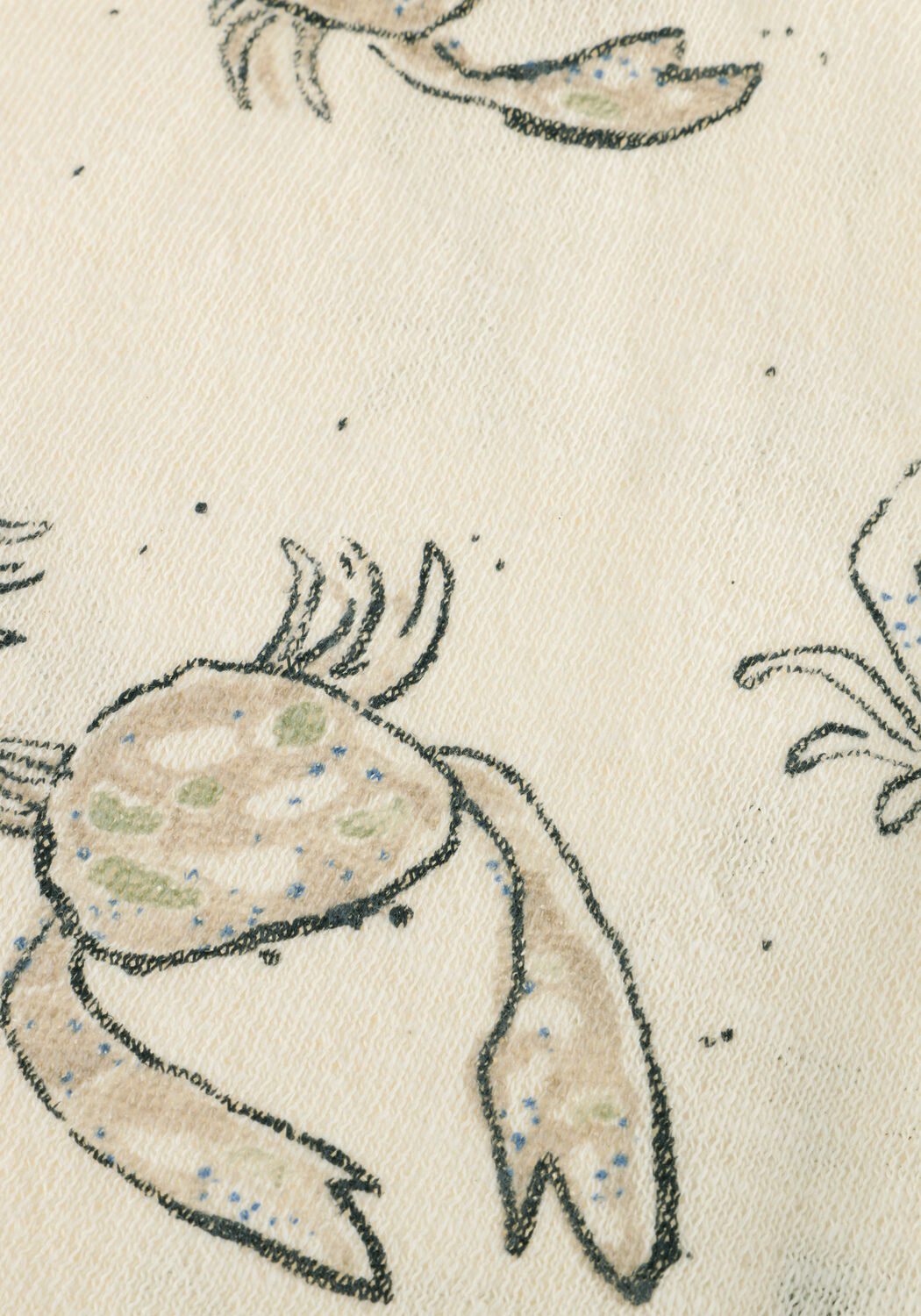 Ecru PLAY UP T-shirt PRINTED FLAME JERSEY T-SHIRT - large