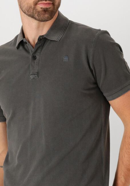 G-STAR RAW Polo DUNDA OVERDYED SLIM POLO S\S en noir - large