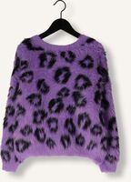 CALL ME FRANKIE Pull LEOPARD FLUFFY SWEATER en violet CALL ME FRANKIE Pull LEOPARD FLUFFY SWEATER en violet - medium
