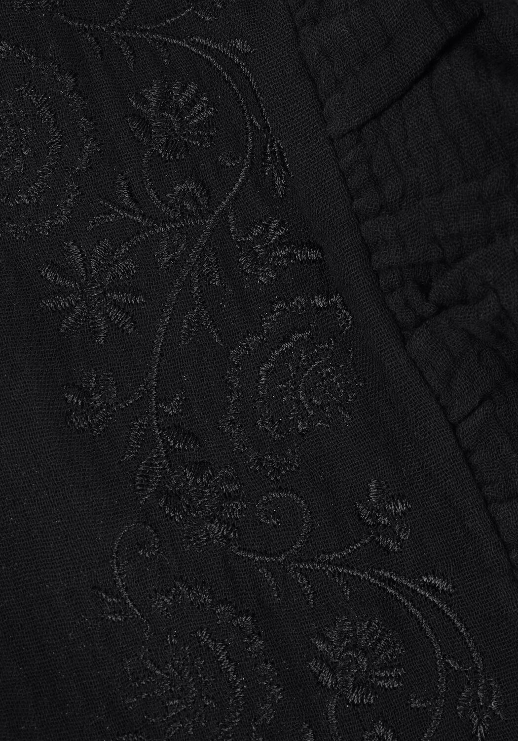 LOOXS 10SIXTEEN MOUSSELINE EMBROIDERY TOP Blouses en noir - large