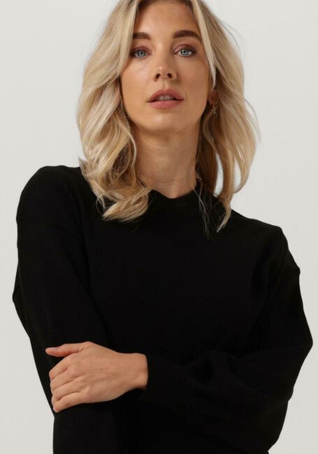 ANOTHER LABEL Robe midi ELAINE DRESS L/S en noir - large