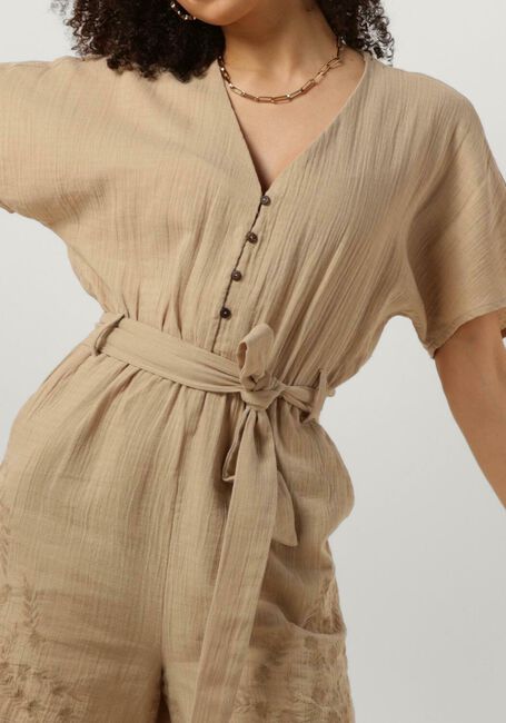 Y.A.S.  YASCECILIA SS PLAYSUIT S. en beige - large