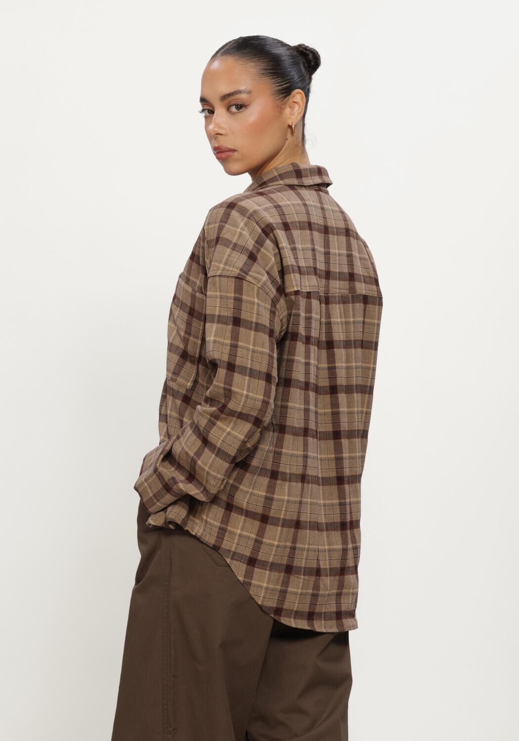 ROUGE EDIT ROUFIONA HW W/F F/L TROUSER Blouses en marron - large