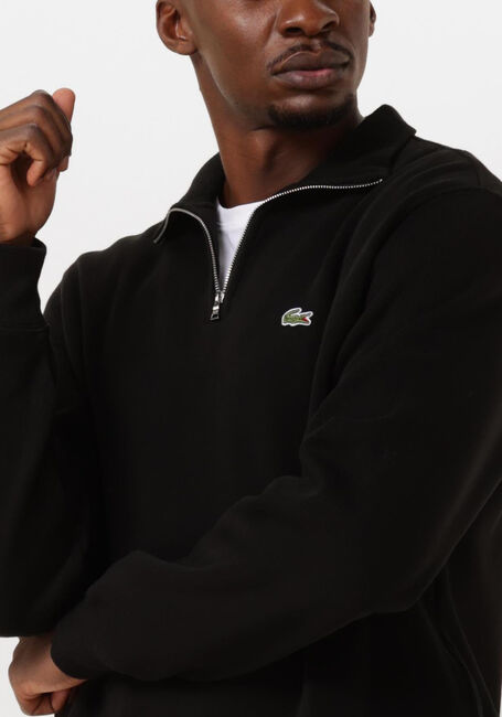 LACOSTE Pull REGULARE FIT HIGH NECK ZIPPED SWEATSHIRT en noir - large