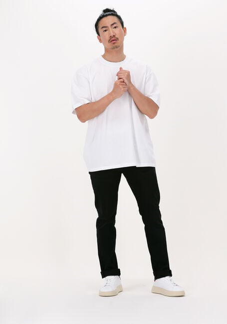 Witte EDWIN T-shirt KATAKANA EMBROIDERY TS - large