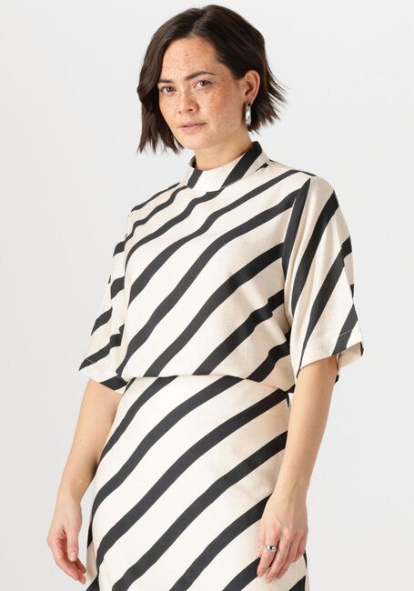 Witte JANSEN AMSTERDAM  TEDDIE BLOUSE BS 116 SHORT SLEEVE HIGH NECK - large