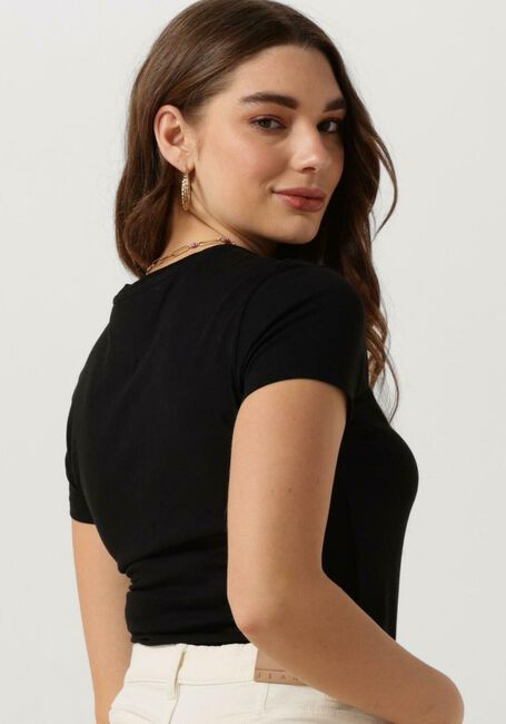 TOMMY JEANS T-shirt TJW SLIM ESSENTIAL LOGO en noir - large