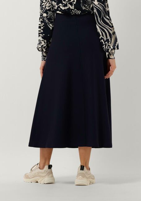 VANILIA Jupe midi DOUBLE PUNTO MIDI SKIRT Bleu foncé - large