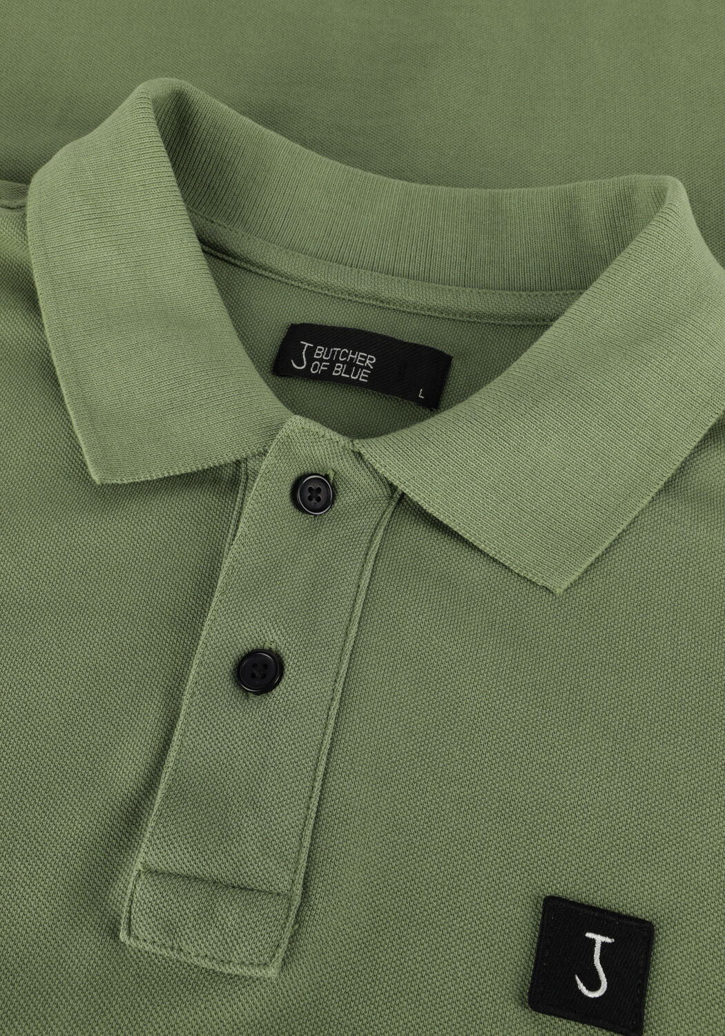 Groene BUTCHER OF BLUE Polo ARMY PIQUE POLO - large