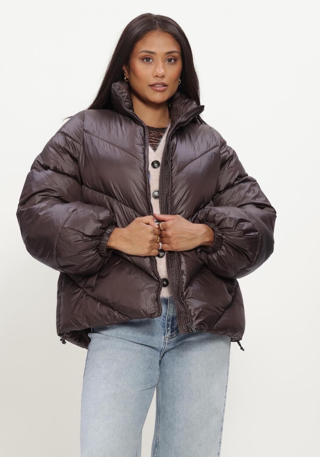 MODSTR&Ouml;M Veste matelass&eacute; TETRISMD JACKET en marron - large