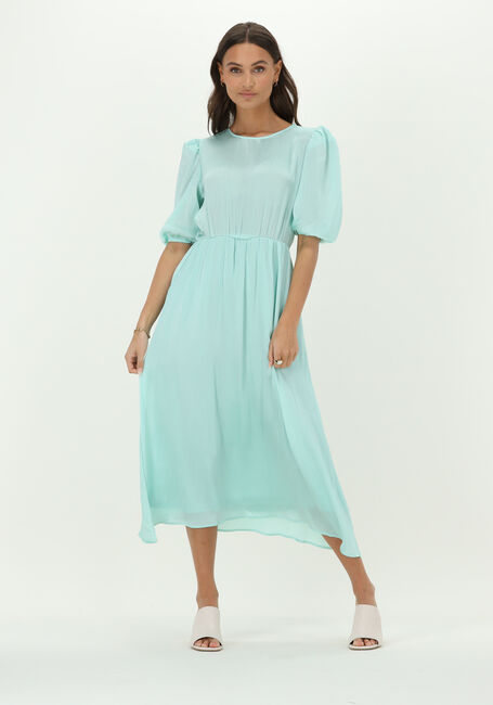 Groene NA-KD Midi jurk BALLOON SLEEVE STRUCTURED MIDI DRESS - large