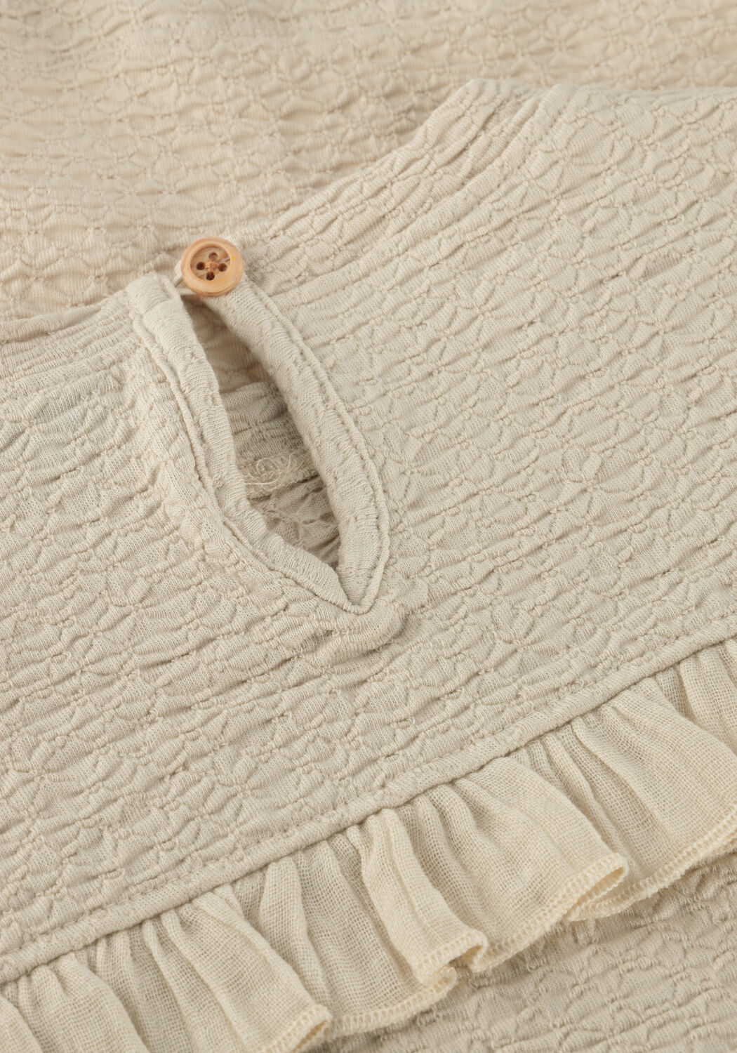 DAILY7 LONGSLEEVE RUFFLE Blouses &Eacute;cru - large