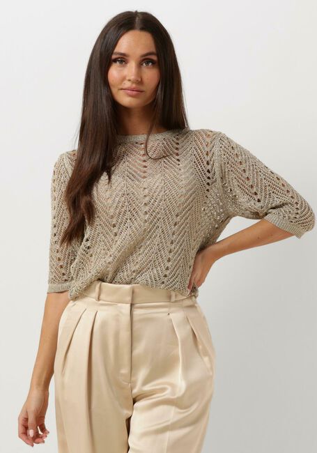 TWINSET MILANO Pull KNITTED SWEATER en or - large