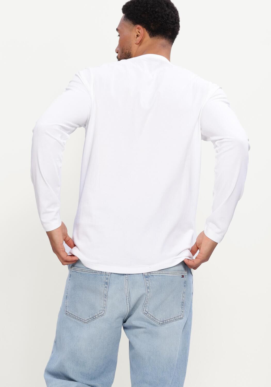 Witte LYLE & SCOTT T-shirt PLAIN L/S T-SHIRT - large