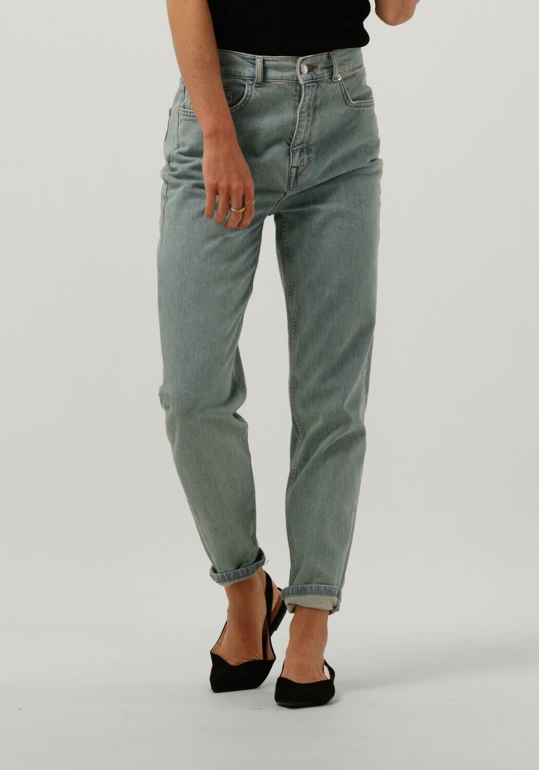 SELECTED FEMME Mom jeans SLFGRACE FELINA HW MOM GREENCAST JEANS en