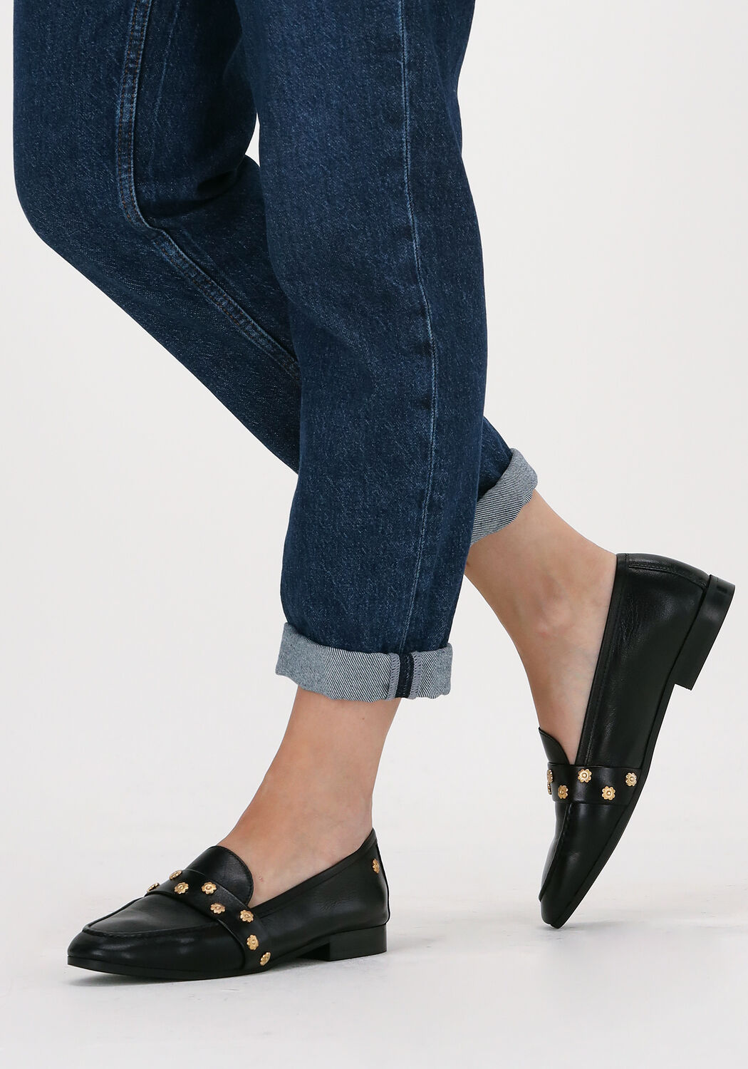 Zwarte FABIENNE CHAPOT Loafers LOVER LOAFER STUDS Omoda