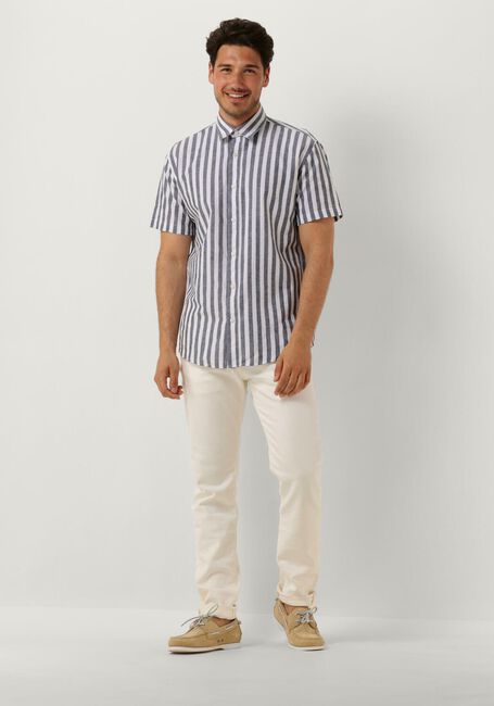 Blauwe SELECTED HOMME Casual overhemd SLHREGNEW-LINEN SHIRT SS CLASSIC - large