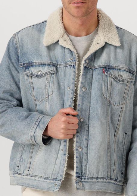Lichtblauwe LEVI'S Spijkerjas TYPE 3 SHERPA TRUCKER - large