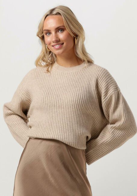CO'COUTURE Pull ROW BOX O-KNIT Écru - large