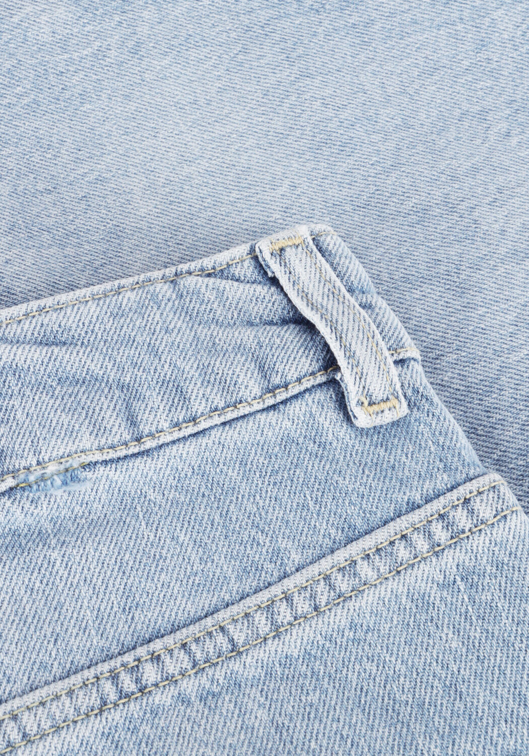 Lichtblauwe OBJECT Minirok OBJELLEN HW SHORT DENIM SKIRT DIV - large