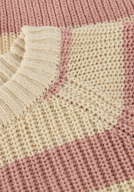 LIL' ATELIER Pull NMFEMLEN LS KNIT STRIPE LIL Écru - large